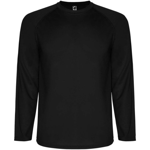 Montecarlo long sleeve men's sports t-shirt czarny (R04153O1)