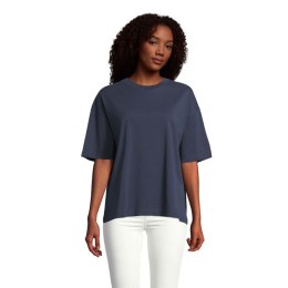 BOXY WOMEN T-SHIRT OVERSIZE French Navy L (S03807-FN-L)