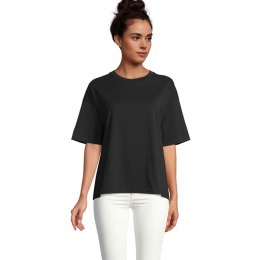 BOXY WOMEN T-SHIRT OVERSIZE deep black S (S03807-DB-S)