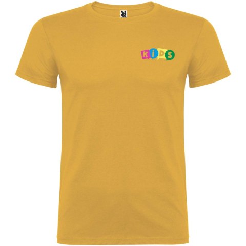 Beagle koszulka dziecięca z krótkim rękawem ochre