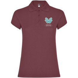 Star koszulka damska polo z krótkim rękawem berry red (R66348U2)