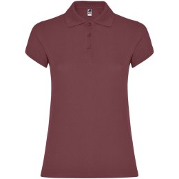 Star koszulka damska polo z krótkim rękawem berry red (R66348U3)