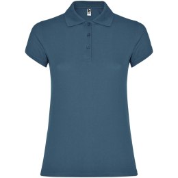 Star koszulka damska polo z krótkim rękawem storm blue (R66348V1)