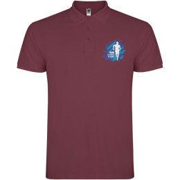 Star koszulka męska polo z krótkim rękawem berry red (R66388U3)