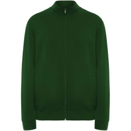 Ulan bluza unisex z zamkiem błyskawicznym na całej długości butelkowa zieleń (R64394Z1)