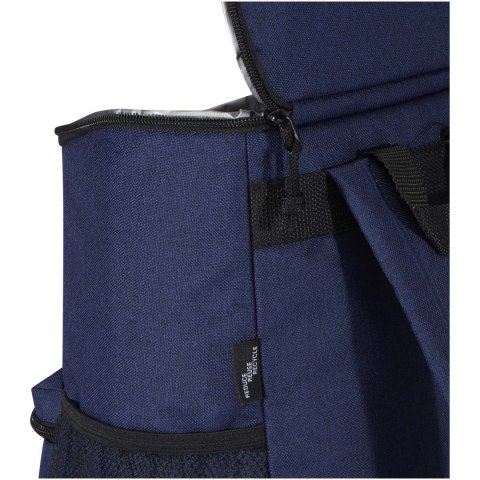 Plecak termoizolacyjny Excursion z plastiku PET z recyklingu granatowy melanż