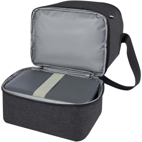 Torba termoizolacyjna na lunch Tundra mieszcząca 9 puszek, wykonana z plastiku PET z recyklingu heather charcoal