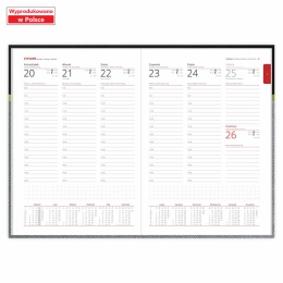 Kalendarz książkowy B5 Tygodniowy BI COLOR