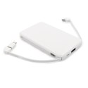 Power bank 5000 mAh ze zintegrowanymi kablami, adapter w komplecie | Presley