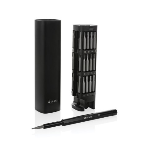 Śrubokręt Gear X, 56 końcówek, aluminium z recyklingu