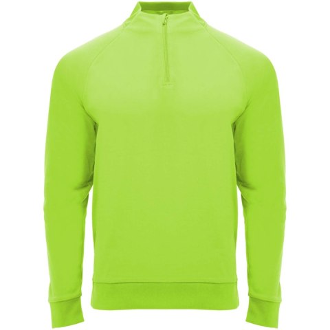 Epiro bluza unisex z długim rękawem i zamkiem błyskawicznym 1/4 fluor green (R11155B3)