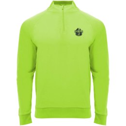 Epiro bluza unisex z długim rękawem i zamkiem błyskawicznym 1/4 fluor green (R11155B4)