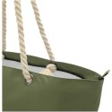 Panama torba termiczna na plażę z uchwytami ze sznurka wykonana z materiałów z recyklingu z certyfikatem GRS oliwkowy