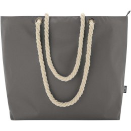 Panama torba termiczna na plażę z uchwytami ze sznurka wykonana z materiałów z recyklingu z certyfikatem GRS szary