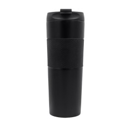 Kubek termiczny z french press Aspet 450 ml, czarny