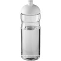Bidon H2O Eco o pojemności 650 ml z wypukłym wieczkiem przezroczysty, biały