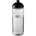 Bidon H2O Eco o pojemności 650 ml z wypukłym wieczkiem przezroczysty, czarny