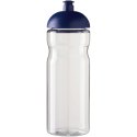 Bidon H2O Eco o pojemności 650 ml z wypukłym wieczkiem przezroczysty, niebieski