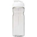 Bidon H2O Eco o pojemności 650 ml z wieczkiem zaciskowym przezroczysty, biały