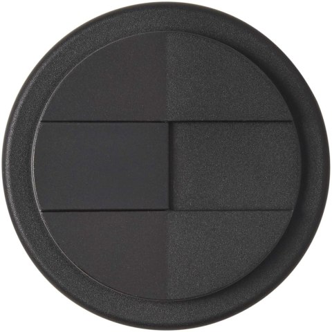 Kubek Americano® Eco z recyklingu o pojemności 350 ml z pokrywą odporną na zalanie czarny, czarny