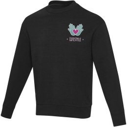 Jet sweter unisex Aware™ z okrągłym dekoltem z materiałów z recyklingu czarny