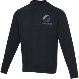 Jet sweter unisex Aware™ z okrągłym dekoltem z materiałów z recyklingu granatowy (37543550)