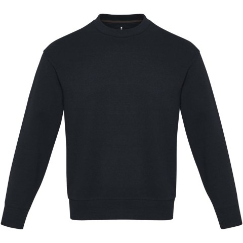 Jet sweter unisex Aware™ z okrągłym dekoltem z materiałów z recyklingu granatowy