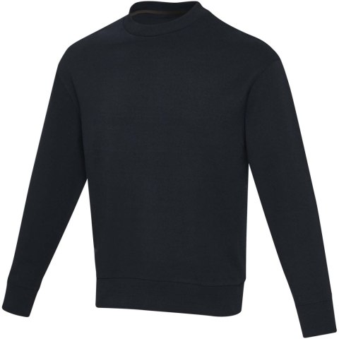 Jet sweter unisex Aware™ z okrągłym dekoltem z materiałów z recyklingu granatowy (37543551)