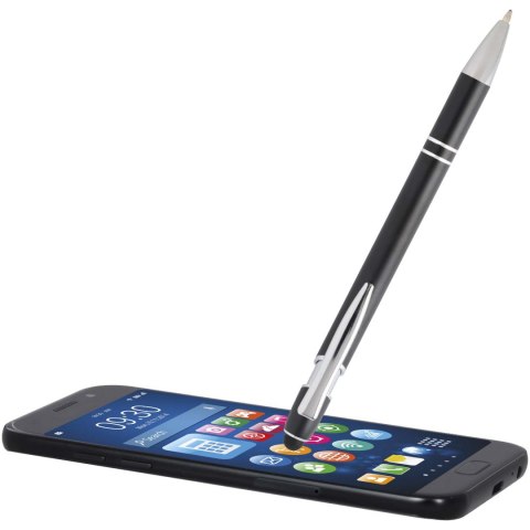 Kish długopis ze srebrnym wykończeniem czarny