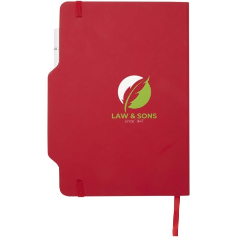 Nexus notatnik A5 w twardej okładce z długopisem i ołówkiem czerwony