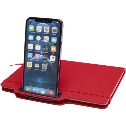 Nexus notatnik A5 w twardej okładce z długopisem i ołówkiem czerwony