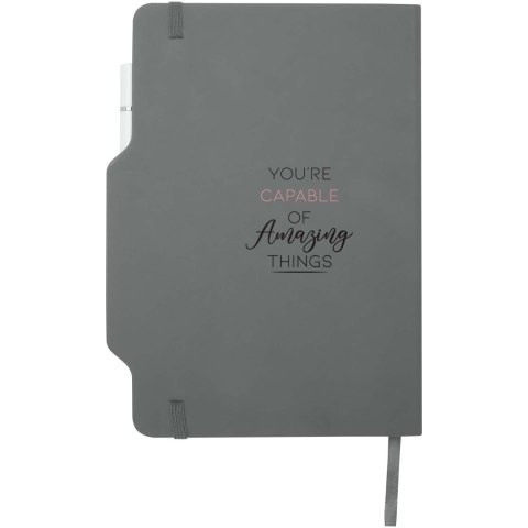 Nexus notatnik A5 w twardej okładce z długopisem i ołówkiem szary