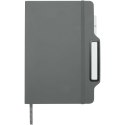 Nexus notatnik A5 w twardej okładce z długopisem i ołówkiem szary
