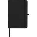 Teak notatnik A5 z twardą okładką z materiałów z recyklingu i stronami w linie czarny