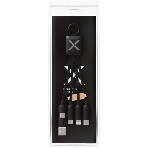 SCX.design C13 kabel do ładowania 5 w 1 o mocy 15 W czarny