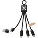 SCX.design C13 kabel do ładowania 5 w 1 o mocy 15 W czarny