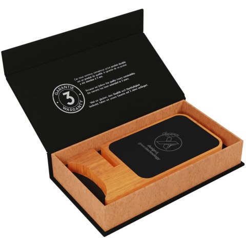 SCX.design W16 podświetlana bezprzewodowa podstawka ładująca z drewna 10 W drewno