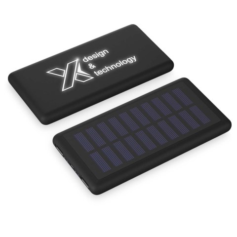 Solarny podświetlany powerbank SCX.design P30 czarny
