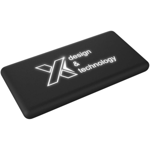 Solarny podświetlany powerbank SCX.design P30 czarny