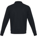 Tin sweter unisex Aware™ z materiałów z recyklingu z zamkiem błyskawicznym na 1/4 długości granatowy