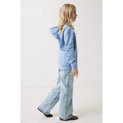 Dziecięca bluza z kapturem i kieszeniami Iqoniq Yengo z bawełny z recyklingu