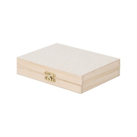 Zestaw do malowania i rysowania, 24 el., kredki, ołówek, gumka do mazania, temperówka, farbki akwarelowye, pędzelek, drewniane p