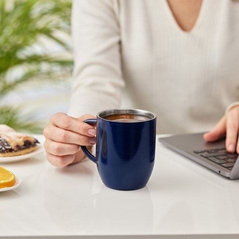 Kubek stalowy Day 350 ml, granatowy