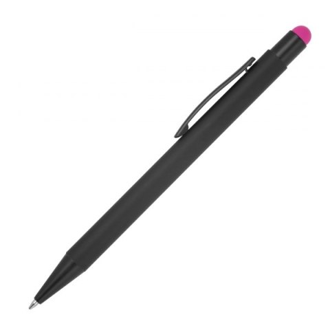 Długopis metalowy touch pen soft touch OHARA kolor różowy