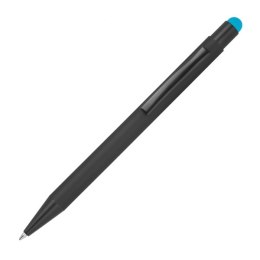 Długopis metalowy touch pen soft touch OHARA kolor turkusowy