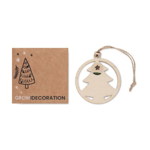 Zawieszka z nasionami świerka drewna