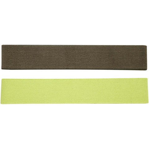 2-częściowy zestaw taśm do ćwiczeń Grip limonka, leśny zielony