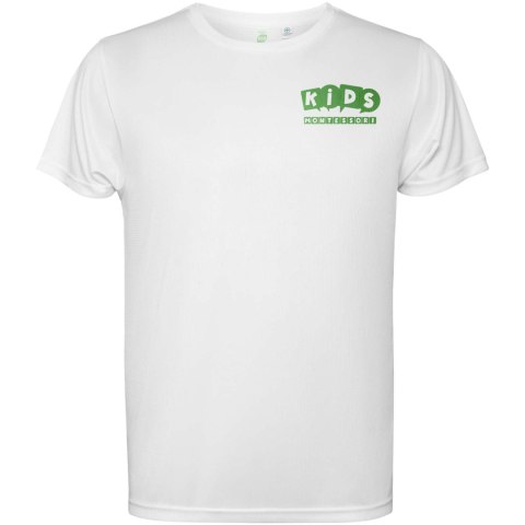 Estoril short sleeve kids t-shirt biały