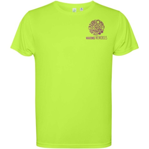 Estoril short sleeve kids t-shirt fluor green