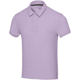Koszulka polo Akoya, unisex, z materiału frotte z recyklingu liljowy
